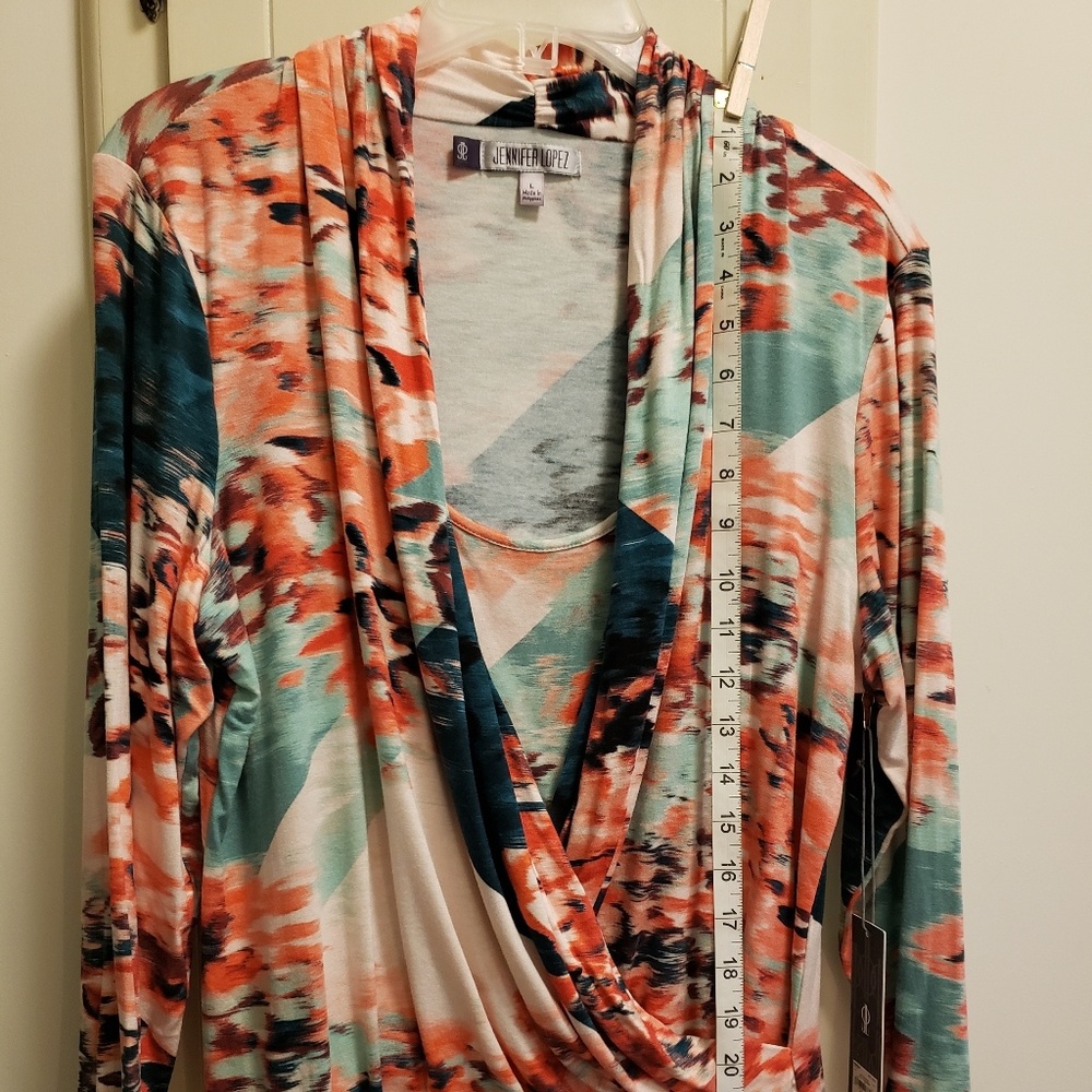Faux wrap blouse